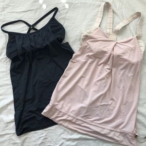 Black is Trina Turk and Pink is Lululemon.